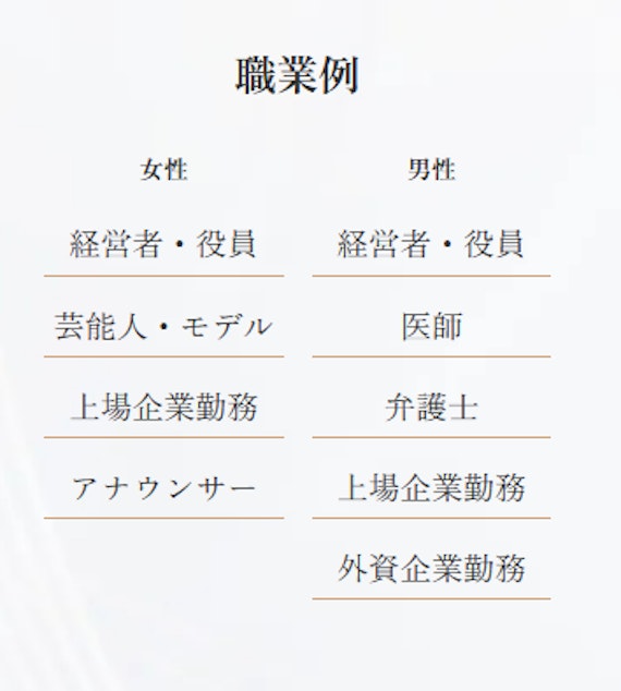 ゴージャス_職業