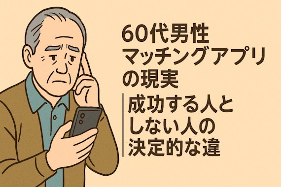60代男性マッチングアプリの現実｜成功する人としない人の決定的な違