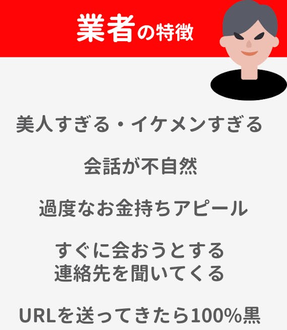 マッチングアプリ_業者_図解