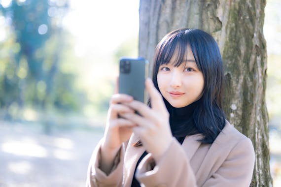 スマホ メッセージ 女性